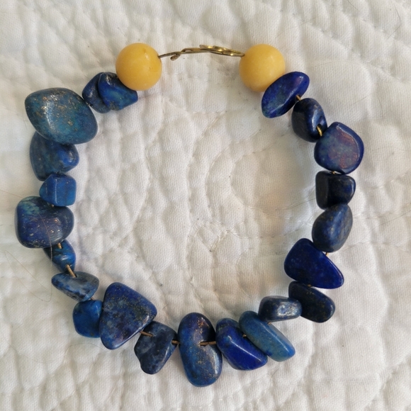 Jewelry Lot Malachite Lapis Beads - Picture 5 of 9